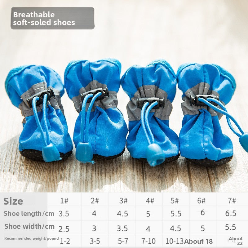 Waterproof pet shoes