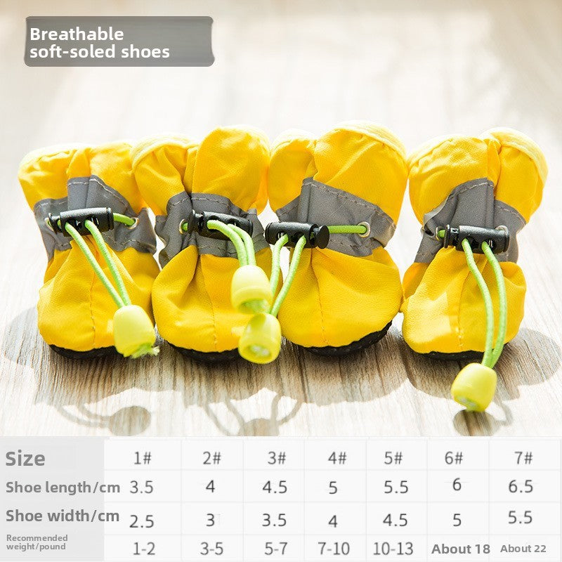 Waterproof pet shoes