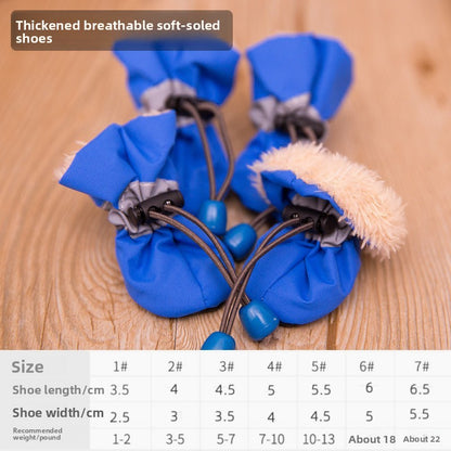 Waterproof pet shoes