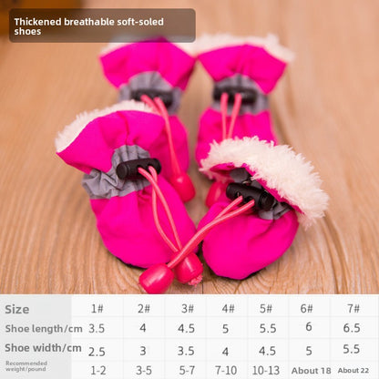 Waterproof pet shoes