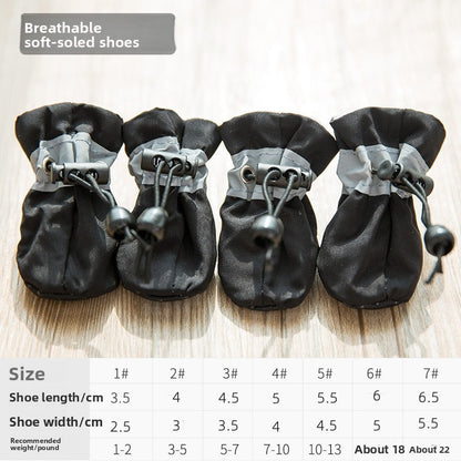 Waterproof pet shoes