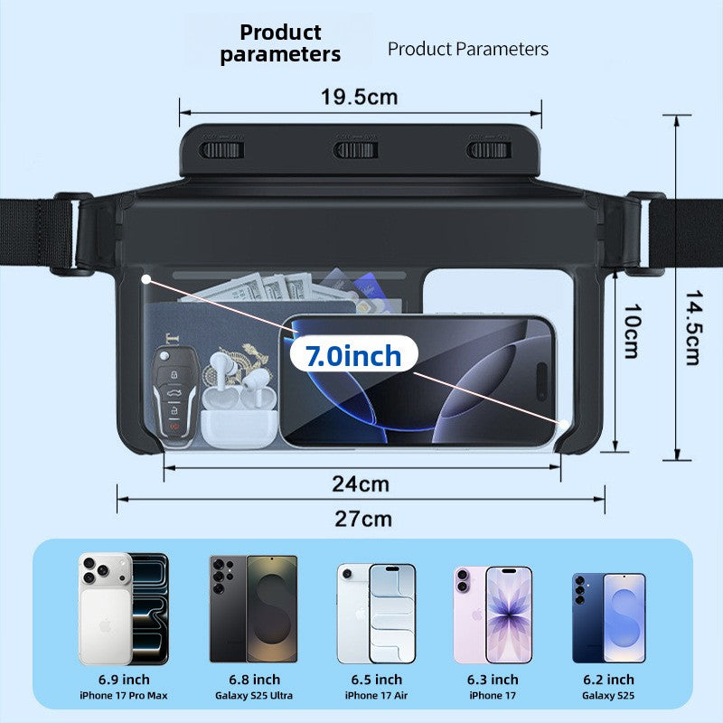 Waterproof Phone Waist Pack for Swimming
