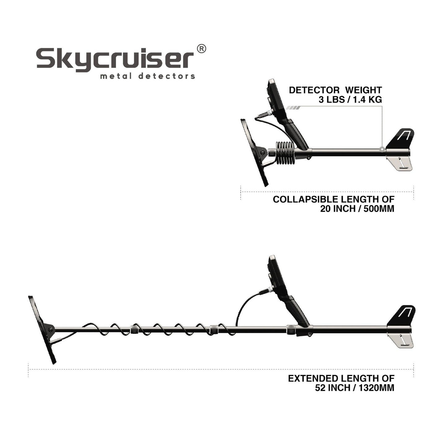 Waterproof Rechargeable Metal Detector