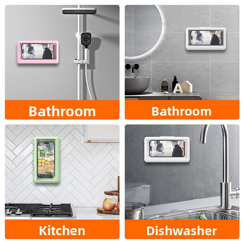 Waterproof Rotating Phone Holder for Bathroom
