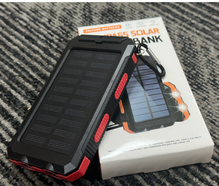 Waterproof solar charging battery camping lamp