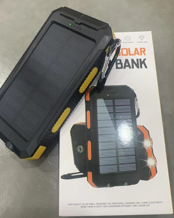 Waterproof solar charging battery camping lamp