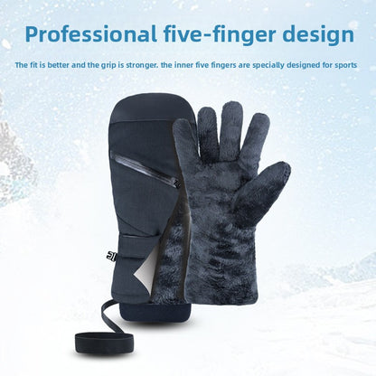 Waterproof touchscreen ski gloves