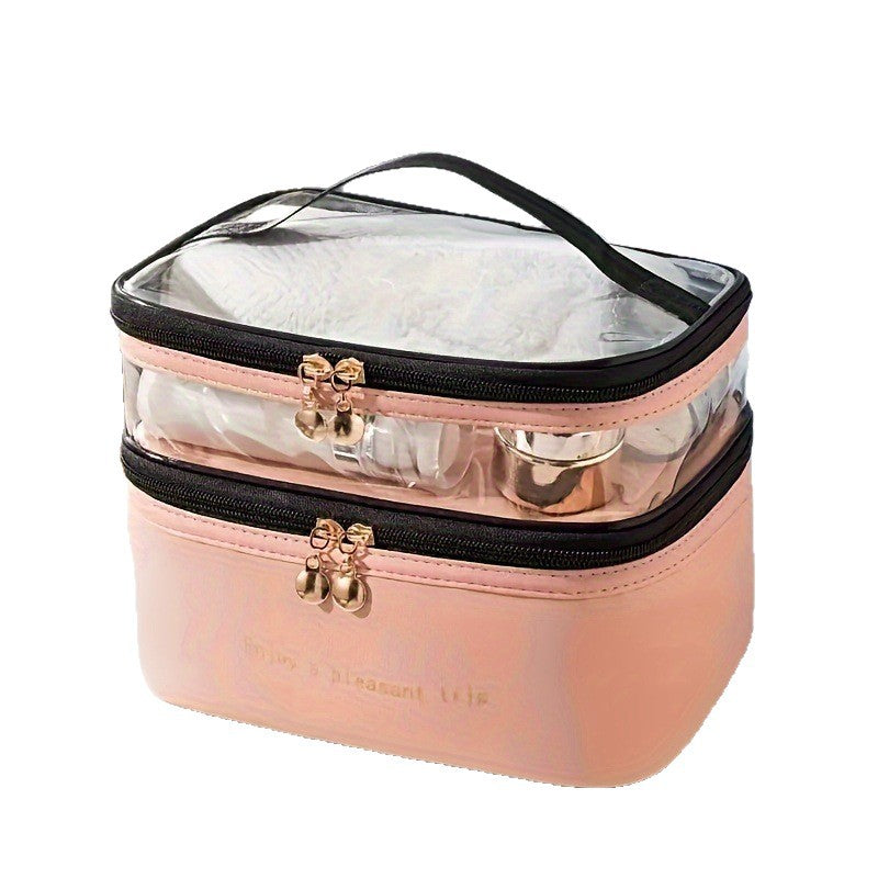 Waterproof transparent PU toiletry bag