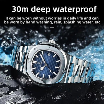 Waterproof ultra-thin men's watch