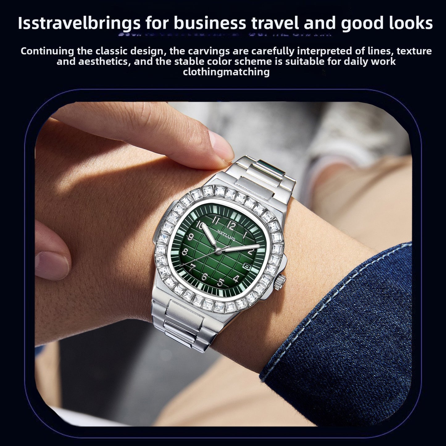 Waterproof ultra-thin men's watch