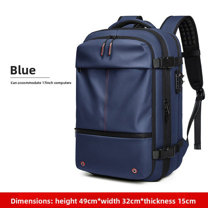 Waterproof vacuum compression backpack