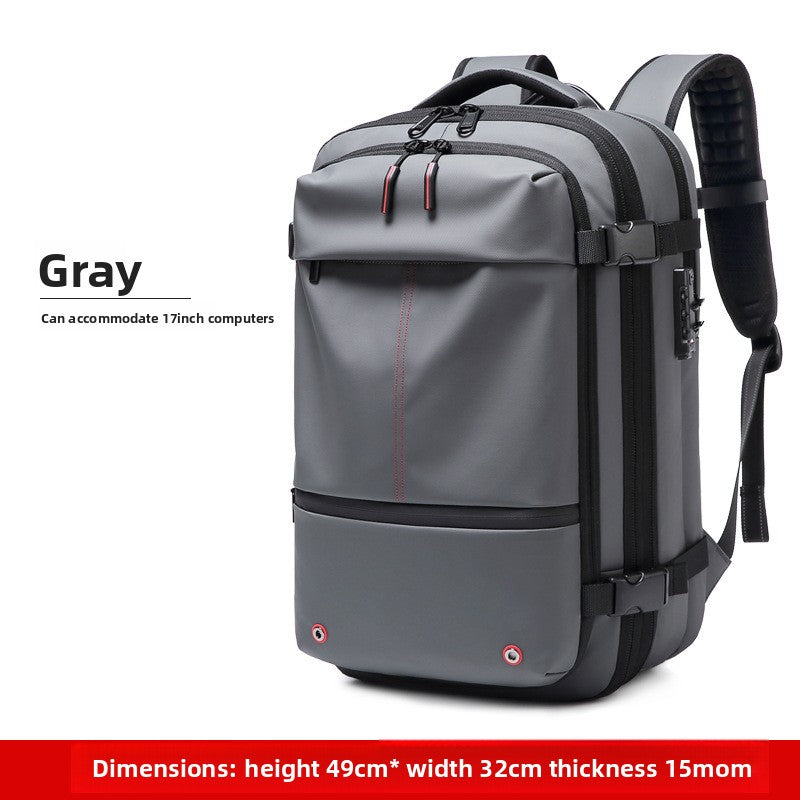 Waterproof vacuum compression backpack