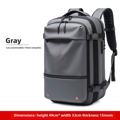 Waterproof vacuum compression backpack