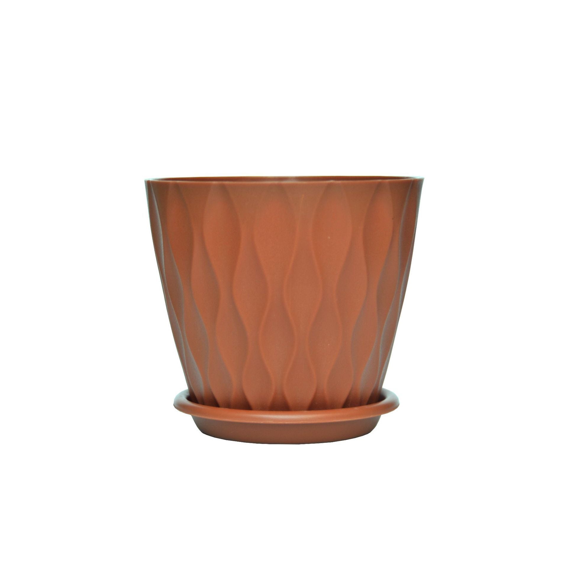 Wave Design Thickened Plastic Flower Pot