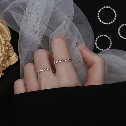 Wave Twist Adjustable Ring