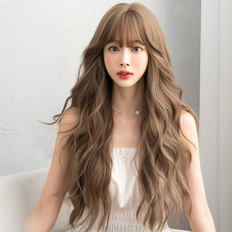 Wavy curly wig