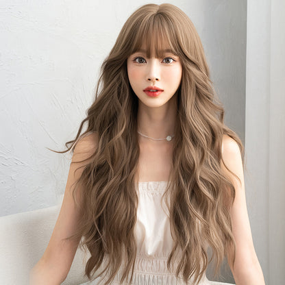 Wavy curly wig