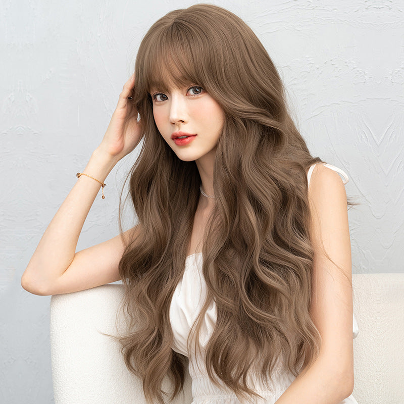 Wavy curly wig
