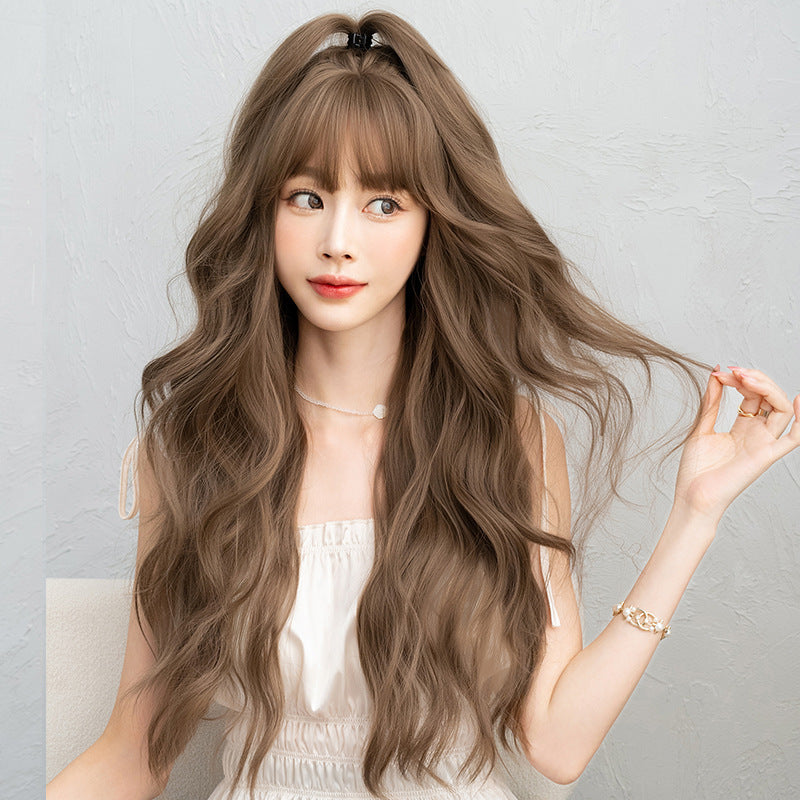 Wavy curly wig