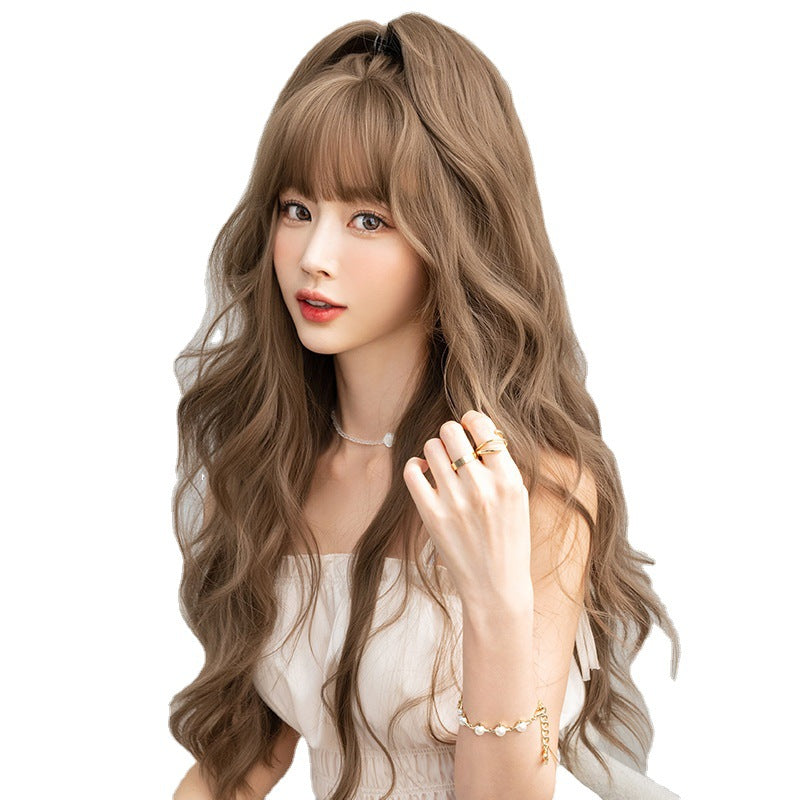 Wavy curly wig