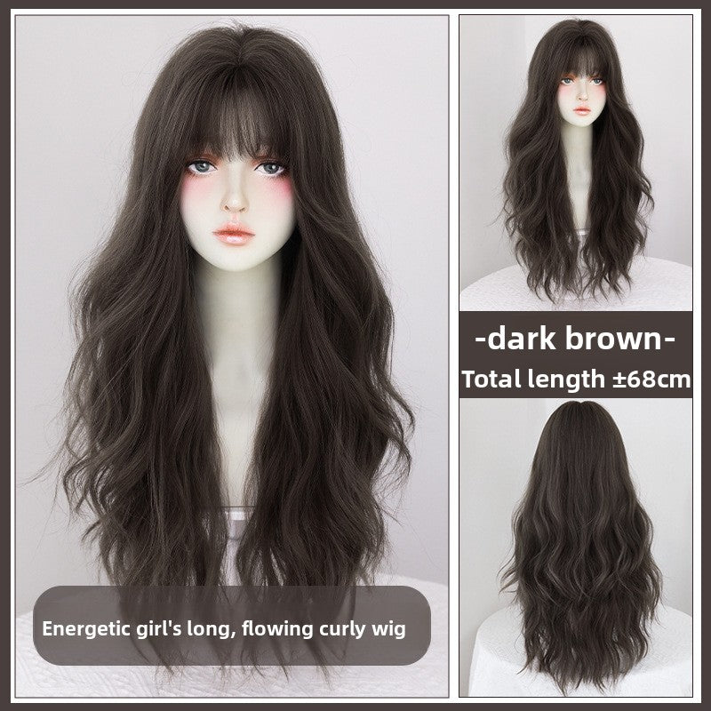 Wavy curly wig