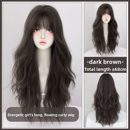 Wavy curly wig