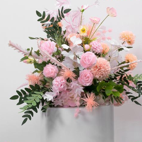 Wavy Floral Candlestick Table Centerpiece