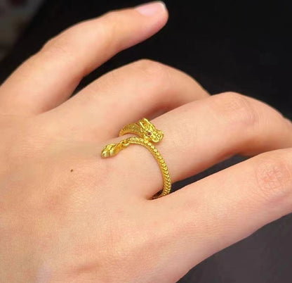 Wavy Geometric Ring Set