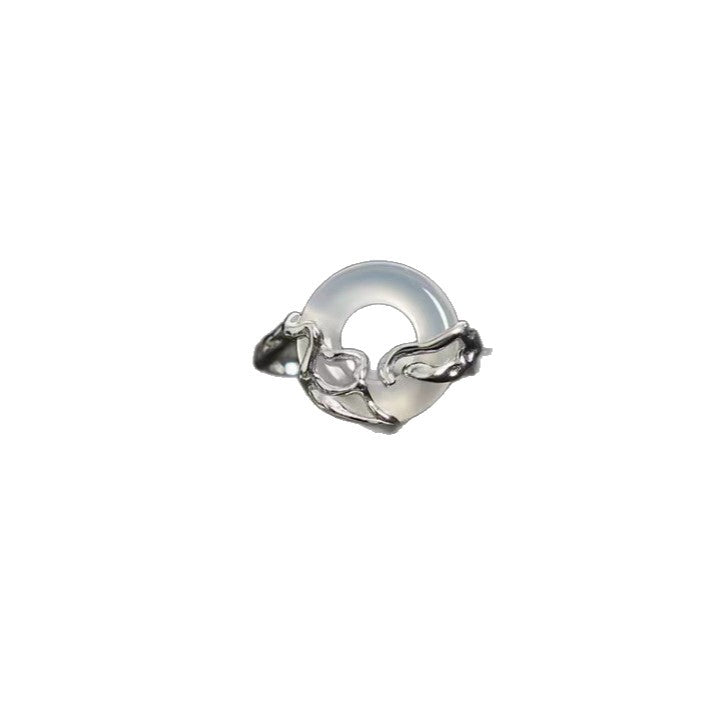 Wavy Geometric Ring Set