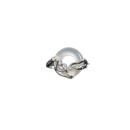Wavy Geometric Ring Set
