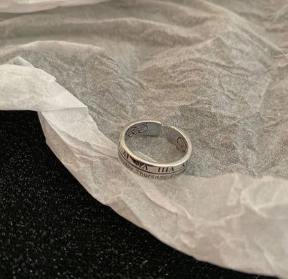 Wavy Geometric Ring Set