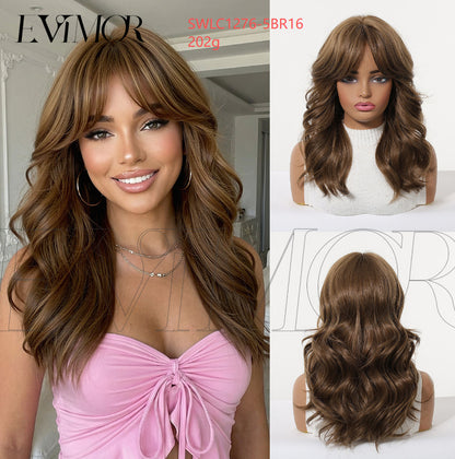 Wavy Medium Length Synthetic Hair Wig