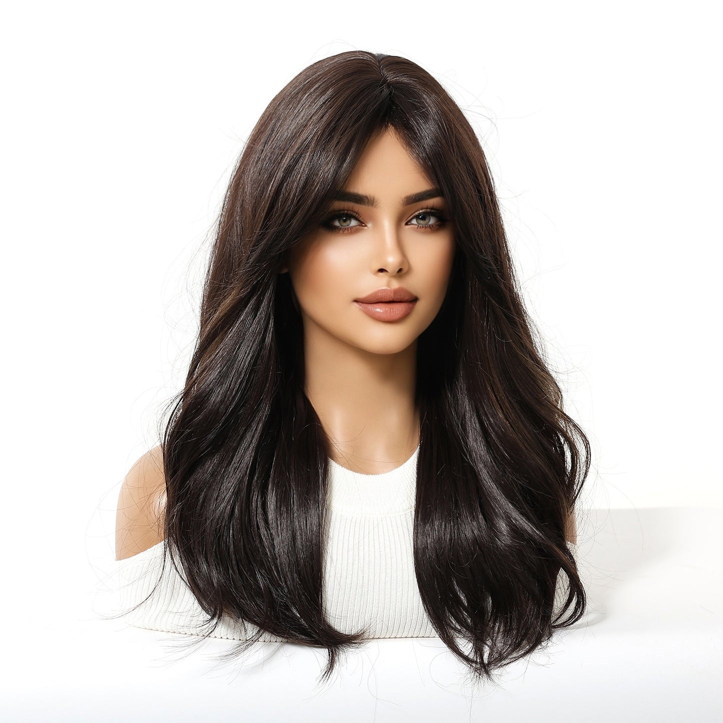 Wavy Medium Length Synthetic Hair Wig