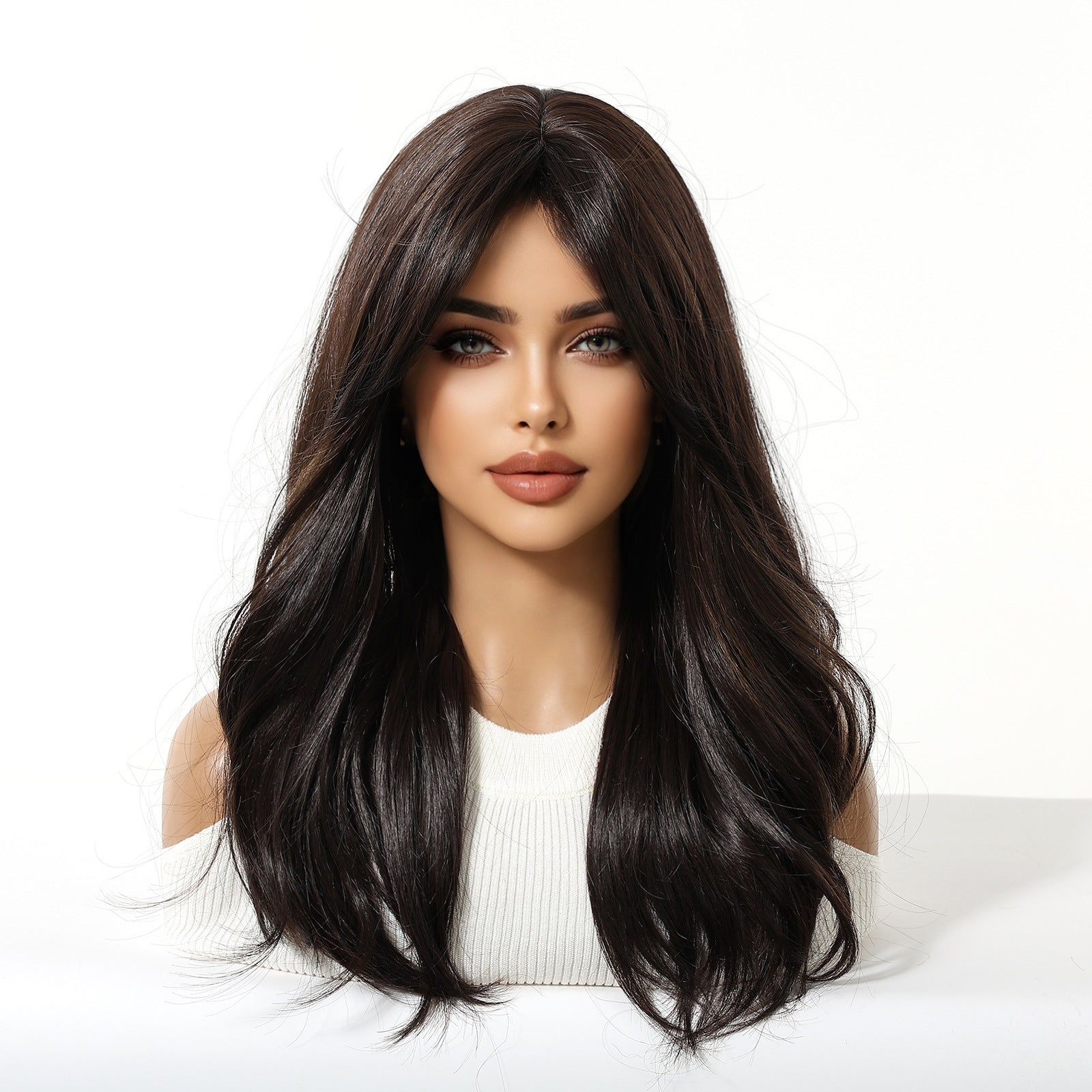 Wavy Medium Length Synthetic Hair Wig