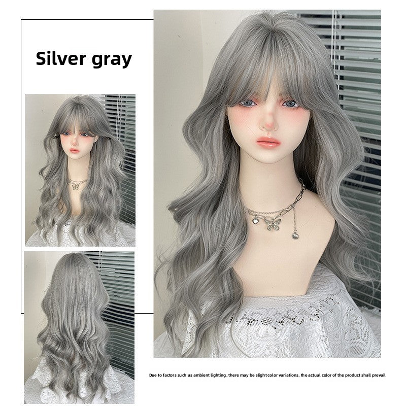 wavy silver-gray hairpieces