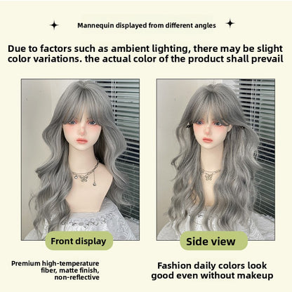wavy silver-gray hairpieces