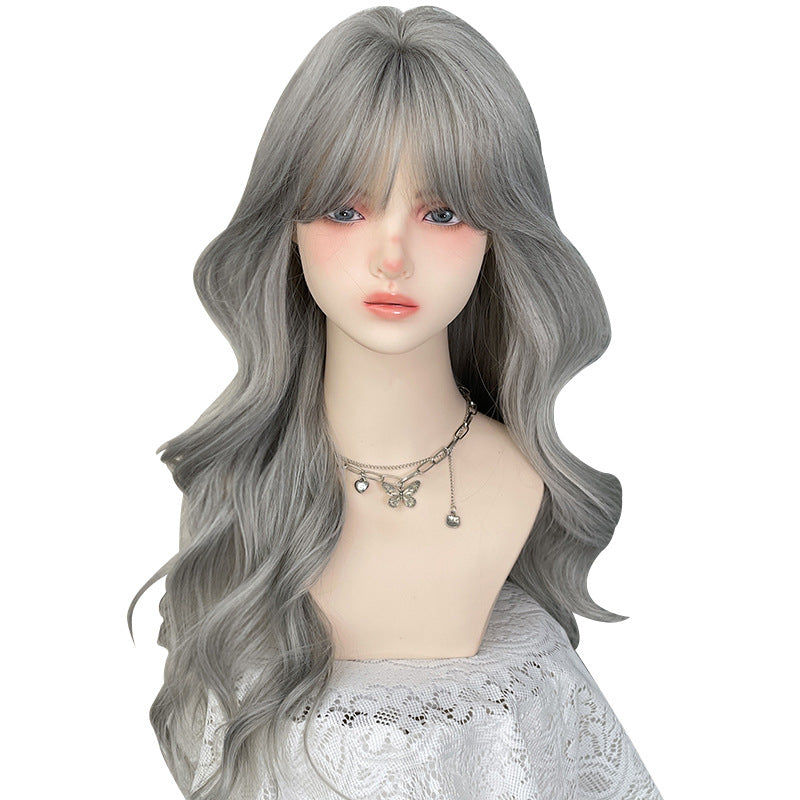 wavy silver-gray hairpieces