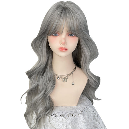 wavy silver-gray hairpieces