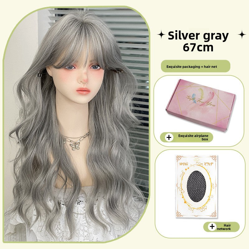wavy silver-gray hairpieces