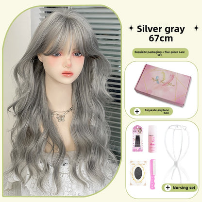 wavy silver-gray hairpieces
