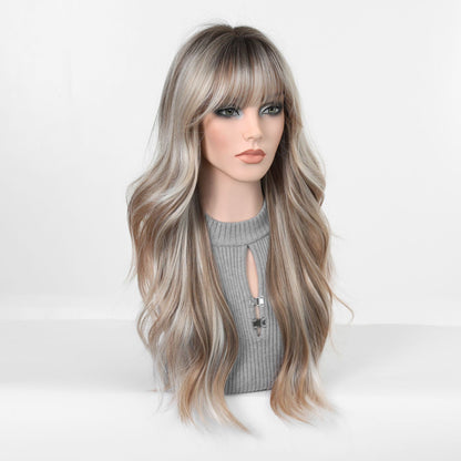 Wavy Synthetic Hair Wig with Fringe