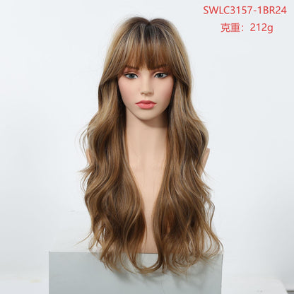 Wavy Synthetic Hair Wig with Fringe