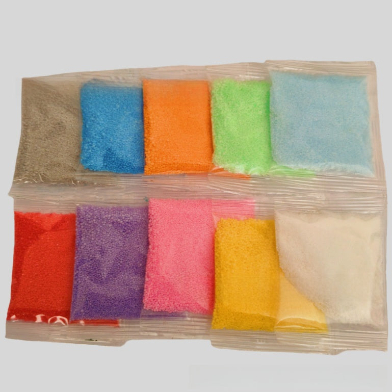 Wax sand candle particles