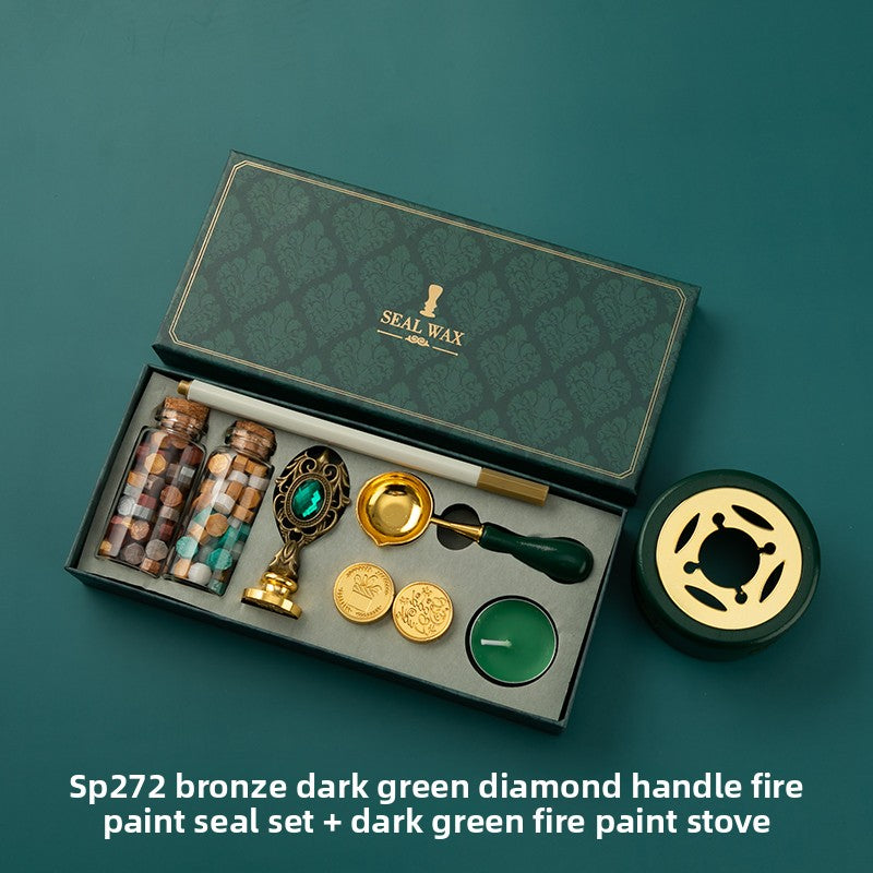 Wax Seal Stamp Set with Wax Granules and Tools
