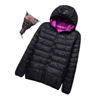 Wear a thin down jacket on both sides