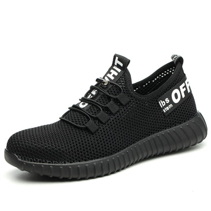 Wear-resistant, anti-slip, lightweight air cushion safety shoes for men