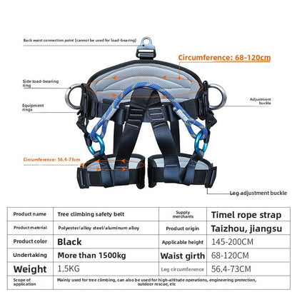 Wear-Resistant Tree Climbing Safety Belt for Outdoor Work