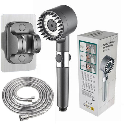 Wear Spray Booster Shower Hair Dryer Nozzle Ultra-High Pressure Shower Head Massage Bathroom Bath Heater Bath Shower Head