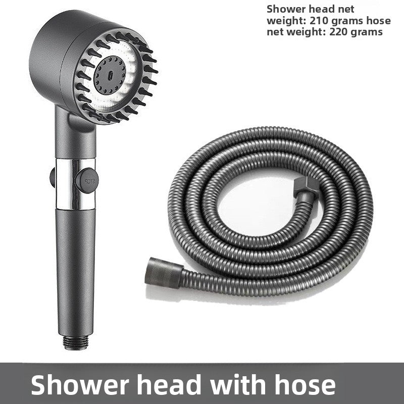 Wear Spray Booster Shower Hair Dryer Nozzle Ultra-High Pressure Shower Head Massage Bathroom Bath Heater Bath Shower Head