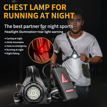 Wearable chest running light